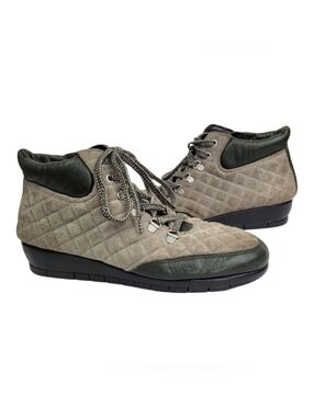 Aerosoles First Plan Suede Leather Wedge Ankle Boots, size 10.5